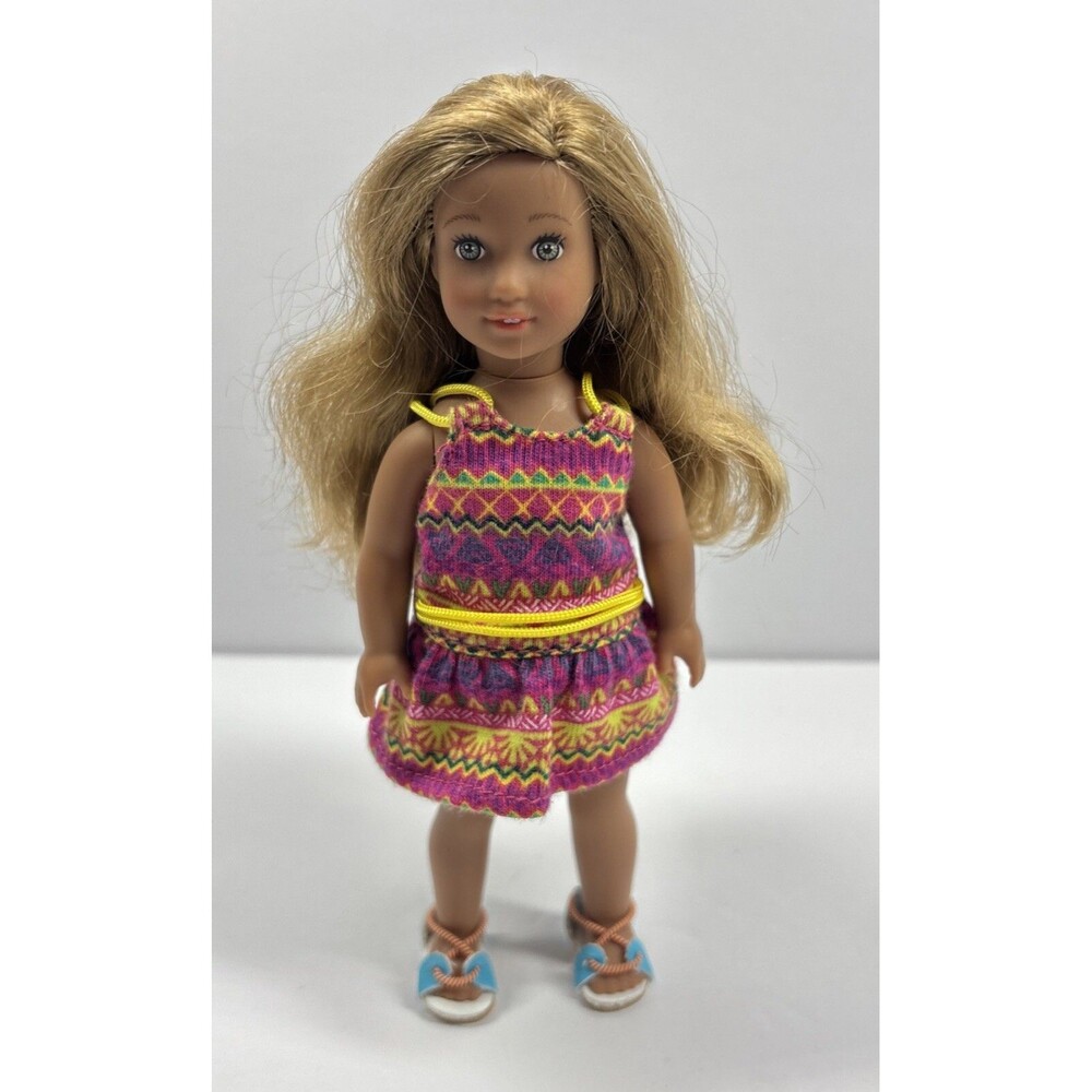 LEA American Girl Mini Doll 6" Original Tagged Dress Bloomers Shoes Sandals